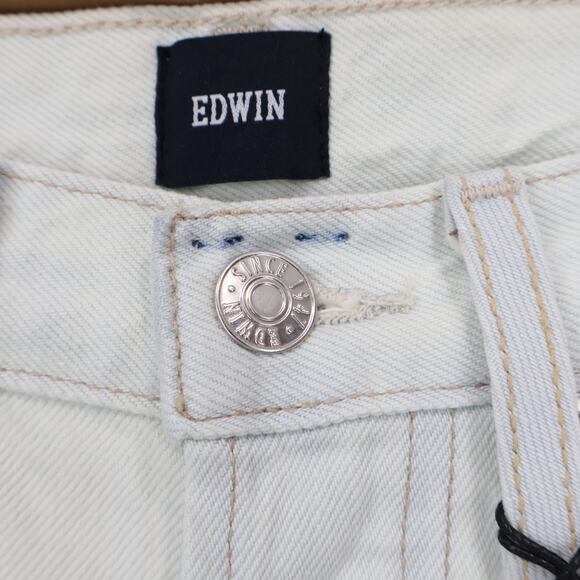NWT Edwin Cai Classic High-Rise Straight Leg Denim Jean High Hopes Blue Size 25 - Picture 7 of 11